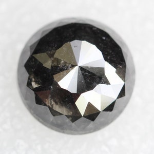 3.49 Ct Salt and Pepper Diamond, Natural Loose Diamond, Round Rose Cut Diamond, Rose Cut Diamond, Rustic Diamond, Real Diamond SG4370