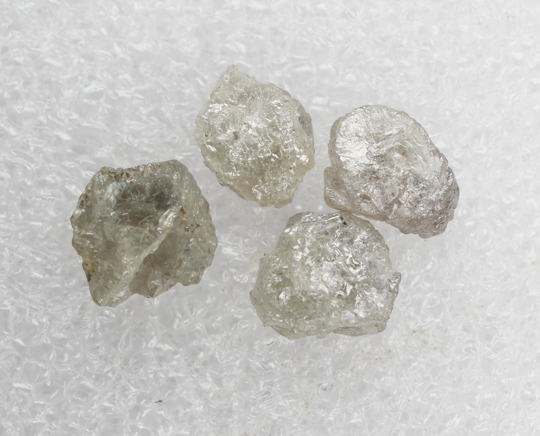 Raw Shape 4.17 CT Natural Loose Rough Uncut Diamond Grey Raw Irregular Shape for ...