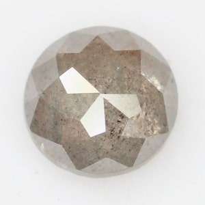 0.48 Ct Natural Loose Diamond, Rose Cut Diamond, Salt and Pepper Diamond,Round Cut Diamond, Rustic Diamond, Round Shape Diamond SG4500