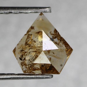 Natural Loose Diamond Pentagon Fancy Brown Color I3 Clarity 5.5 MM 0.41 Ct SG851