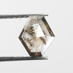 Natural Loose Diamond Salt and Pepper Geometric Shape Diamond  Black color Diamond 0.70 CT SG942