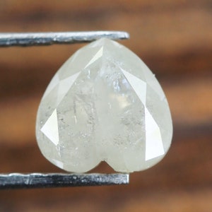 1.05 CT  Salt and pepper Diamond, Natural loose Diamond, Heart Shape Diamond, Grey Engagement Ring Diamonds SG4151