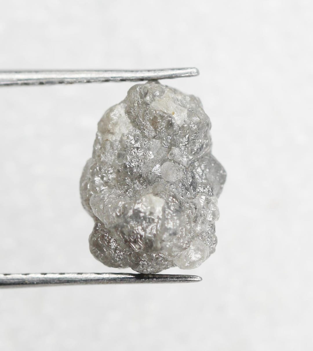 2.99 CT Grey Color Natural Irregular Shape African Loose Rough Diamond ...