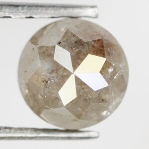 0.47 Ct Natural Loose Diamond, Round Rose Cut Diamond, Grey Rose Cut, Rustic Diamond, Real Diamond SG4516