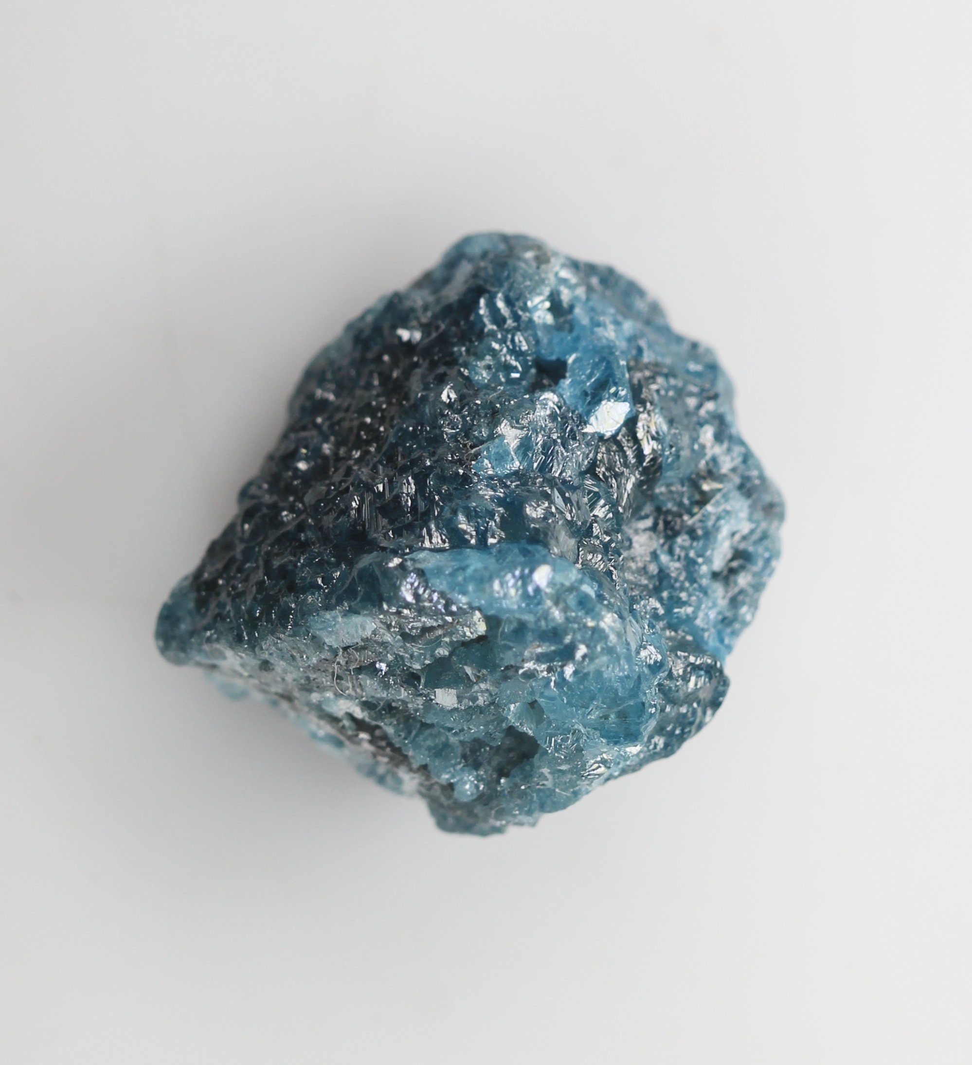 Diamant Brut Naturel Bleu - 0,90 Carat - Non Taillé (rough) - Pour Collection Ou Création De Bijoux - Neuf