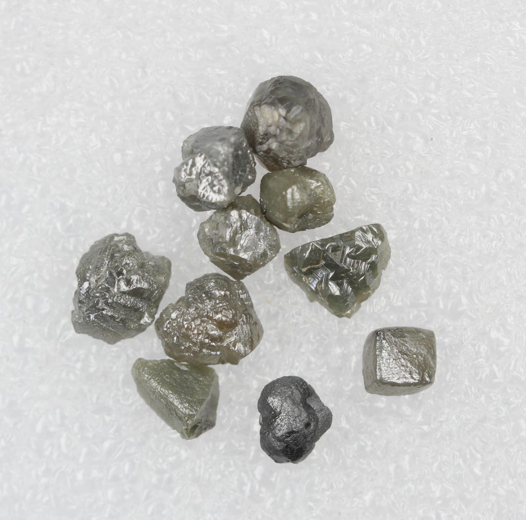 4.66 CT Natural Loose Rough Uncut Diamond Grey Raw Irregular Shape for ...