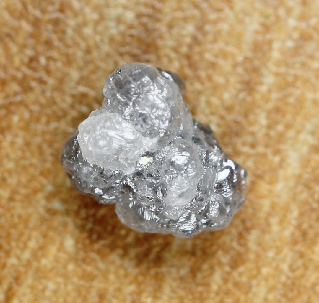 1.65 CT, Raw Rough Diamond Natural Loose Diamond Grey Color Uncut ...
