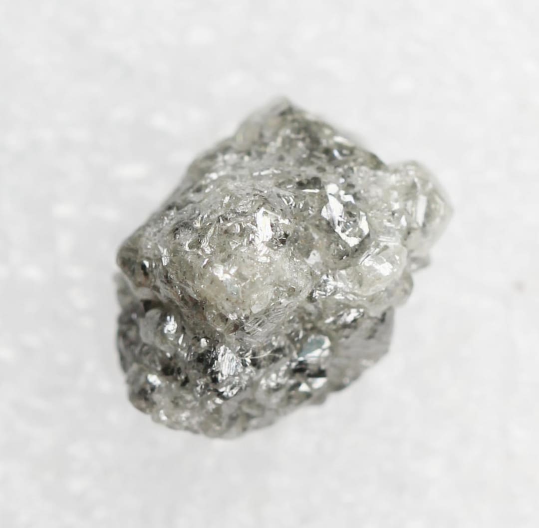 3.01 CT Natural Loose Rough Uncut Diamond Grey Raw Irregular Shape ...