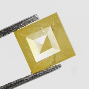 Salt and pepper Baguette diamond Natural loose diamond Yellow color for diamond ring handmade jewelry 0.61 CT 4.0 X 4.0 MM SG4148