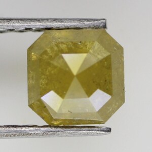0.66 CT Natural Loose Diamond Yellow Color Emerald Shape Full Cut Diamond, Fancy Color Diamonds, Diamond Jewelry,SG782