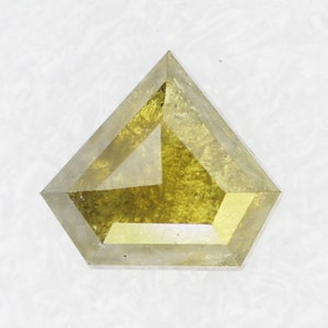 1.01 CT 6.1 X 6.8 MM Natural Loose Diamond Salt and Pepper Green color Beautiful Pentagon Diamond Geometric Diamond Rustic Diamond SG6138