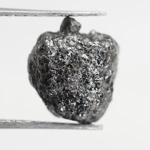 3.81 CT 10.0 X 8.7 MM Rough Diamond Uncut Diamond Raw Diamond Natural Diamond Light Black Color SG4198