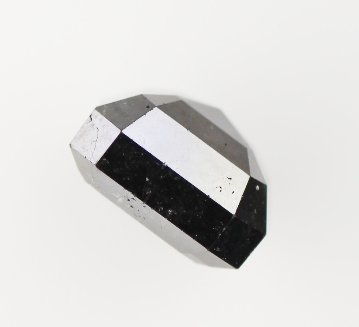 2.47 CT 天然ルースダイヤモンド エメラルド ブラックカラー 7.3*6.3