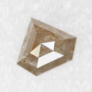 0.83 CT 5.8*6.8 MM Diamond Shape Salt And Pepper Grey Color Diamond Natural Loose Diamond Fancy Pantagon Diamond For Engagement Ring SG6158