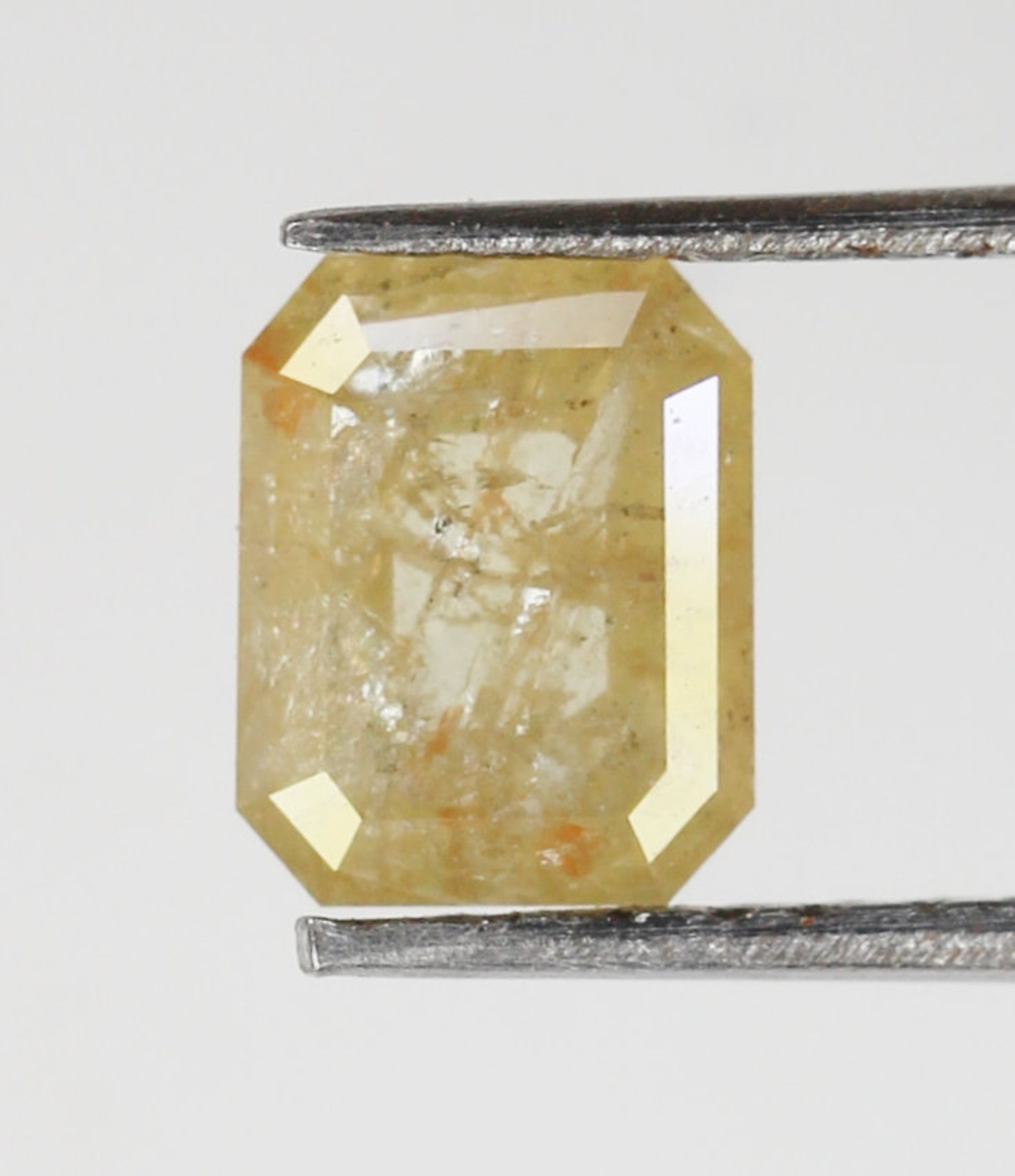 Salt and Pepper Emerald Cut Diamond Natural Loose Diamond Etsy