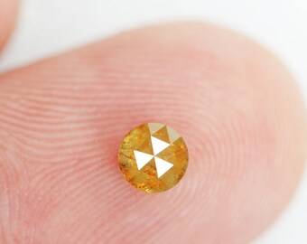 0.49 CT 天然ルースダイヤモンド、ラウンドローズカットダイヤモンド