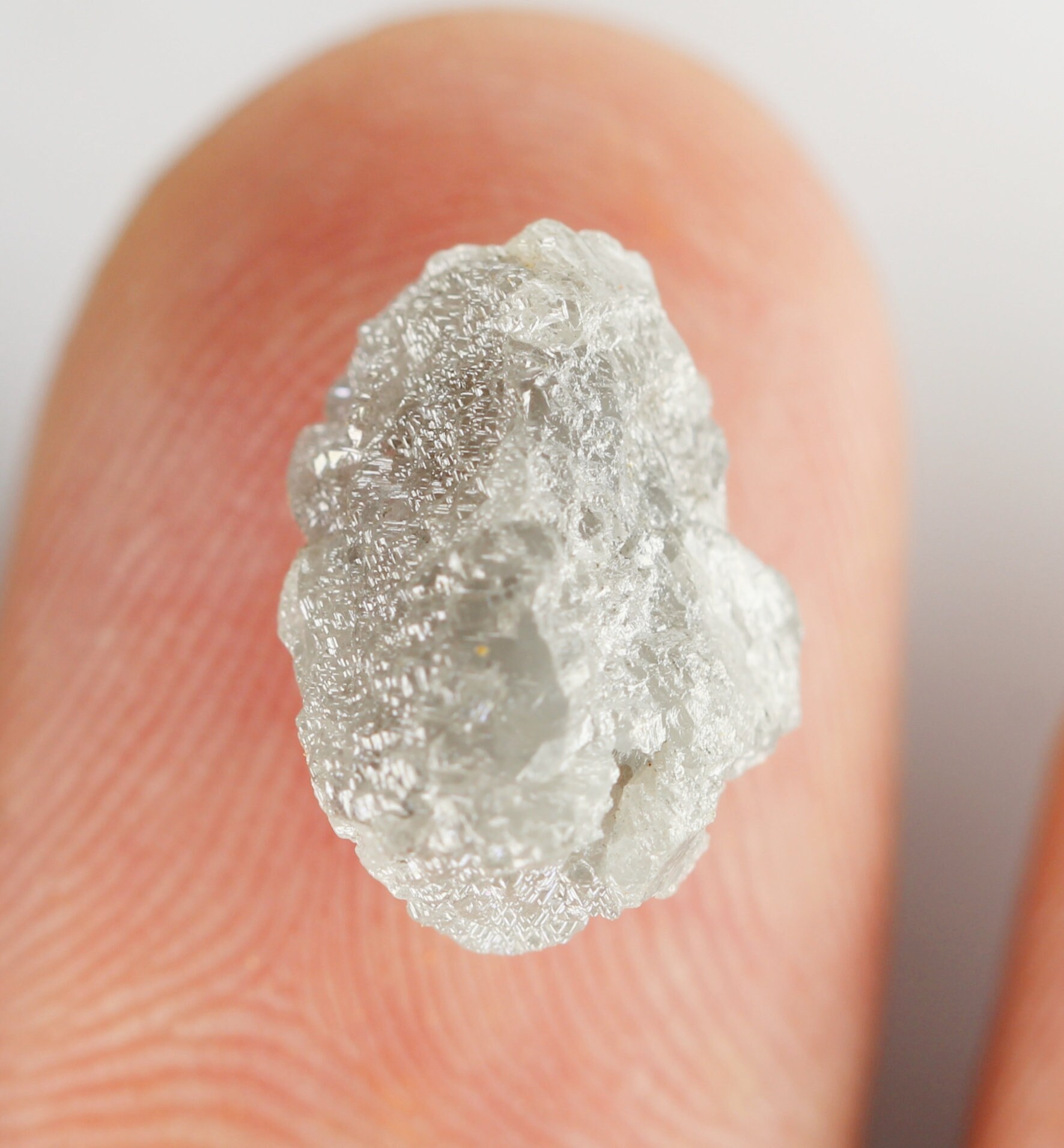 1.7 MM Natürlcher Loser Damant, Salz Und Pfeffer Transparenter
