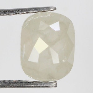 0.55 CT 5.9 X 4.6 MM Natural Loose Diamond Salt And Pepper Grey Color Diamond  Cushion Shape Full Cut Pollished Diamond SG978
