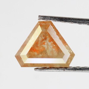 0.71 Ct Natural Loose Diamond, Triangle Diamond, Grey Diamond, Rustic Diamond, Polished Diamond, Geometric Diamond, Rose Cut Diamond SG896