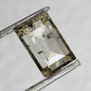 Natural loose Baguette cut diamond, Salt and pepper Baguette diamond Fancy Brown color, Baguette Diamond ring SG852