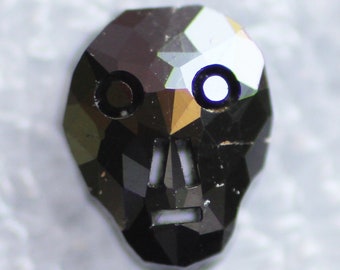 1.74 Ct, 8.6 X 6.7 X 3.4 MM, Loose Diamond Black Color Skull Shape Faceted Diamond, Earth Mine Stone, Huge Collection, Birthstone, SG149