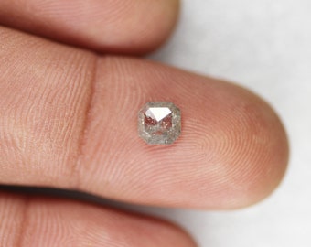 天然ルースダイヤモンド グレーカラー アッシャーカット 天然ルース