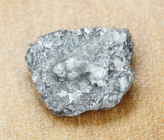 Diamant Brut Naturel 3,69 Carats - Couleur Gris Argent - Non Traité - Origine Afrique Du Sud