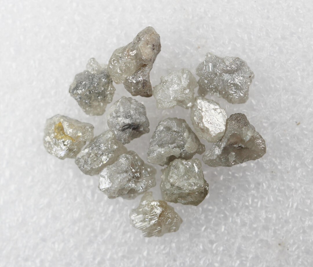 9.83 CT Natural Loose Rough Uncut Diamond Grey Raw Irregular Shape for ...