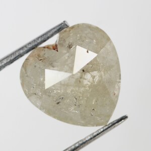 1.01 CT  Salt and pepper Diamond, Natural loose Diamond, Heart Shape Diamond, Grey Engagement Ring Diamonds SG4121