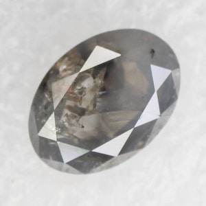 0,74 CT,6,70*4,80 MM,Ovel Form Grau Farbe Natur Lose Schöne Diamant für Schmuck Fancy Diamond,SG2011