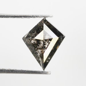1.05 CT 8.2 X 6.6 MM Salt and pepper Kite Shape diamond Natural Loose Kite cut Diamond Black color SG944