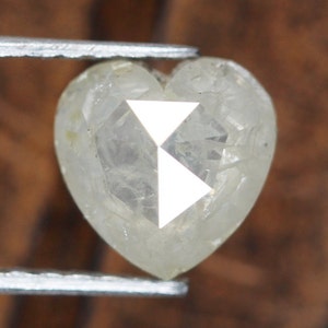 1.09 CT  Salt and pepper Diamond, Natural loose Diamond, Heart Shape Diamond, Grey Engagement Ring Diamonds SG4117