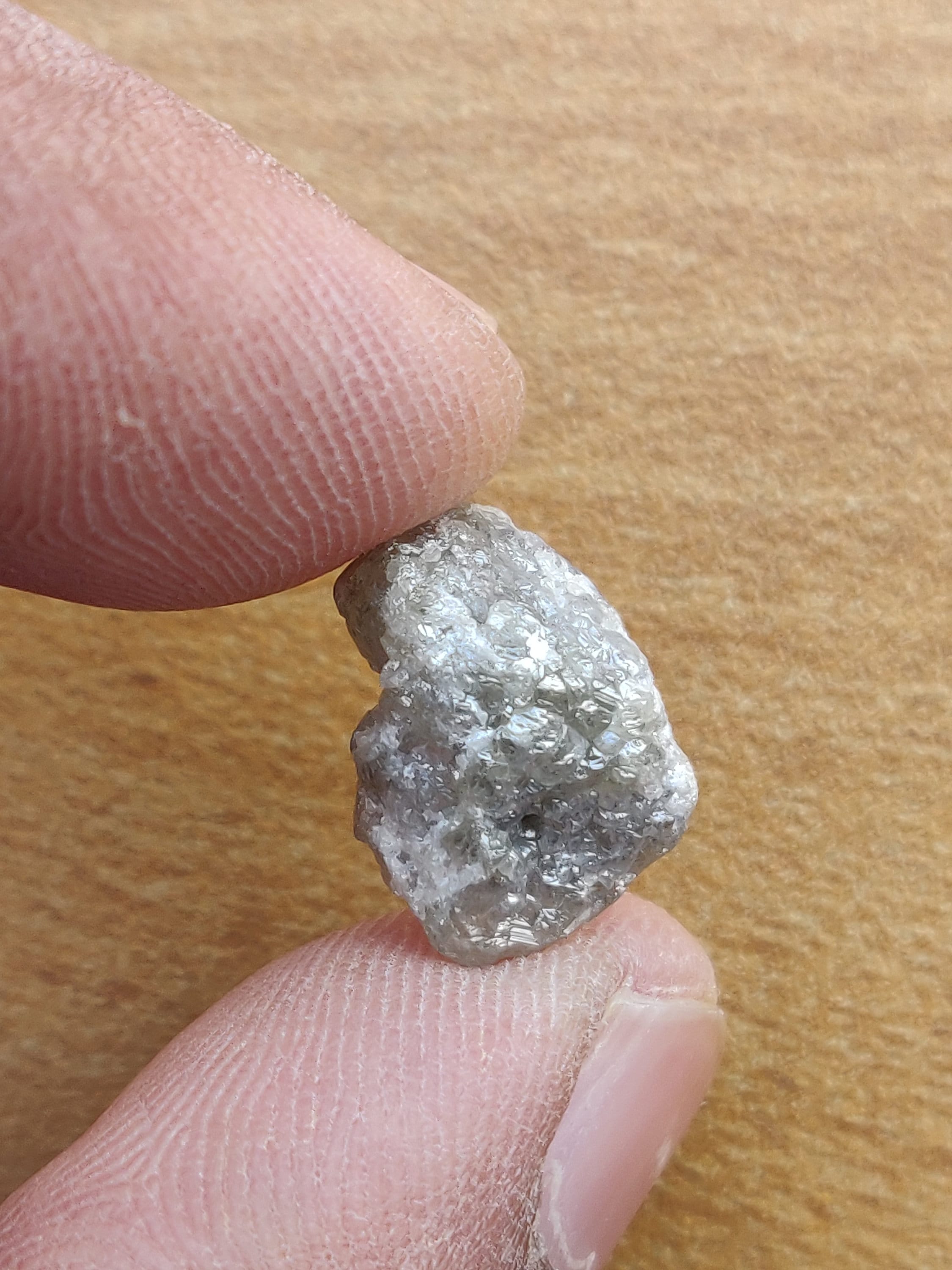 Lot De 10 Carats De Diamants Bruts Gris Naturels - Taille 3 à 5 Mm - Origine Afrique Du Sud - Neuf