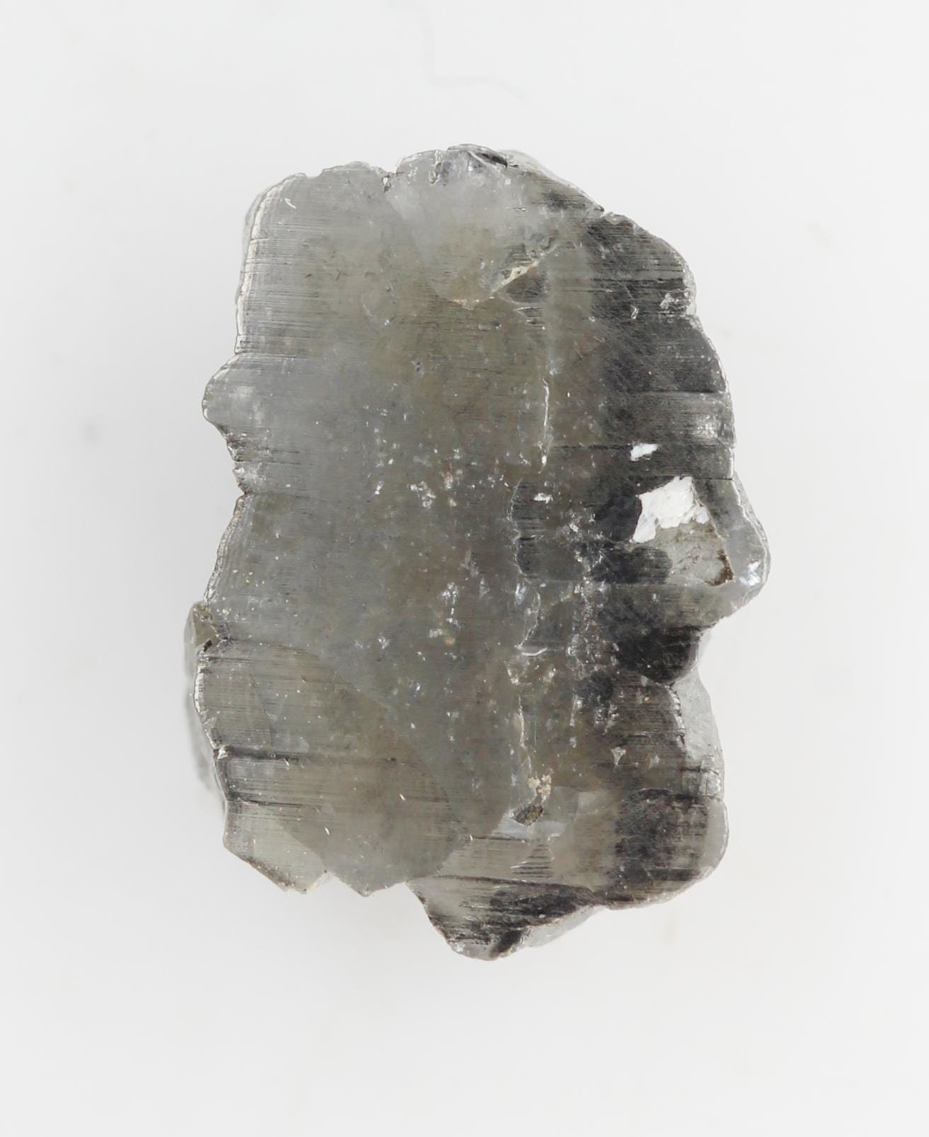 Diamant Brut Naturel Gris - 1,98 Carats - Taille Irrégulière 7,43 X 6,88 X 5,64 Mm - Certificat D'authenticité Inclus