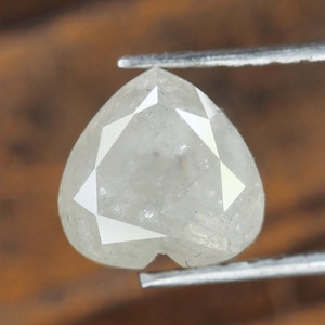 1.71 CT  Salt and pepper Diamond, Natural loose Diamond, Heart Shape Diamond, Grey Engagement Ring Diamonds SG4119