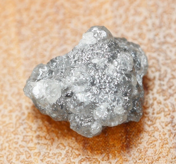 Diamant Brut Naturel 1,00 Ct - Gris Fancy, Non Taillé, Origine Inde/Afrique - Pièce Unique