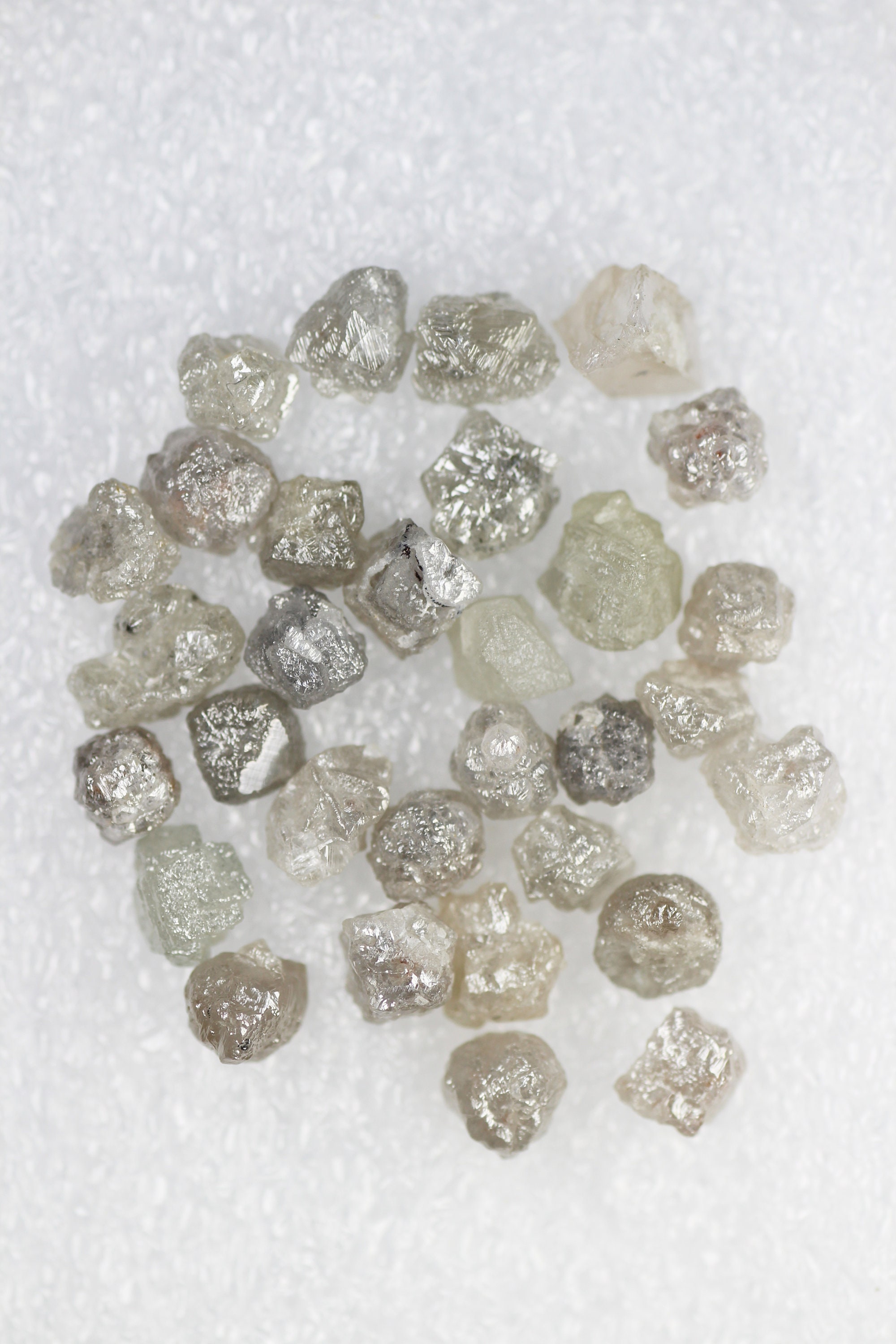Rough Diamond 20.50 carat Lot Rare Natural Real Snow White Etsy