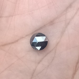 Natural Loose Black Diamond Lot – Round Rose Cut, I3 Clarity, 25 Pcs (1.00-1.80mm) By Lukhidiamond