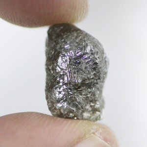 7.72 CTW Grey Rough Diamond,16.10 X  10.00 mm Natural Grey Raw Diamond, Uncut Rough Diamond, Loose Diamond,SG1069