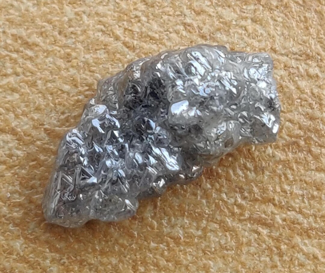 3.06 CT, Raw Rough Diamond Natural Loose Diamond Light Grey Color Uncut ...