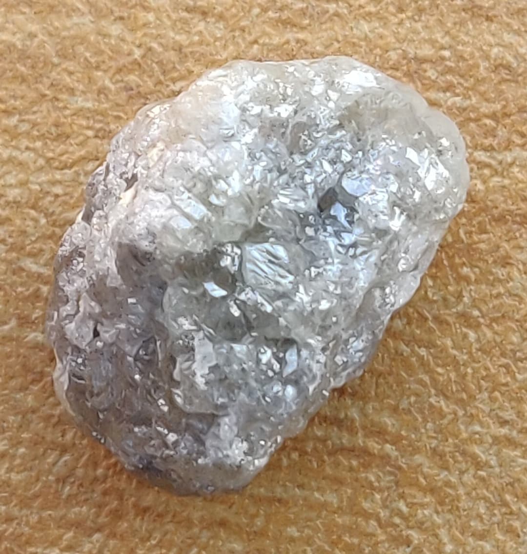 10.35 Ct Raw Uncut Diamond Light Grey Color Natural Loose Rough ...