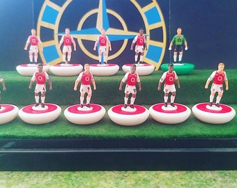 Arsenal the invincibles subbuteo team Handpainted and Decals