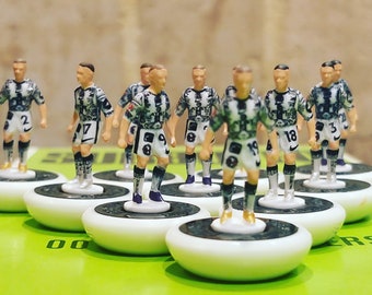 Any team, any decade, subbuteo table football team. Own a individual team, perfect gift for xmas birthdays or fathers day.