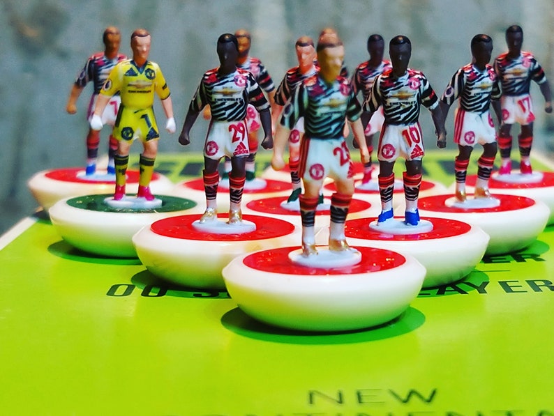 Manchester united 3rd kit 20/21 subbuteo team image 1