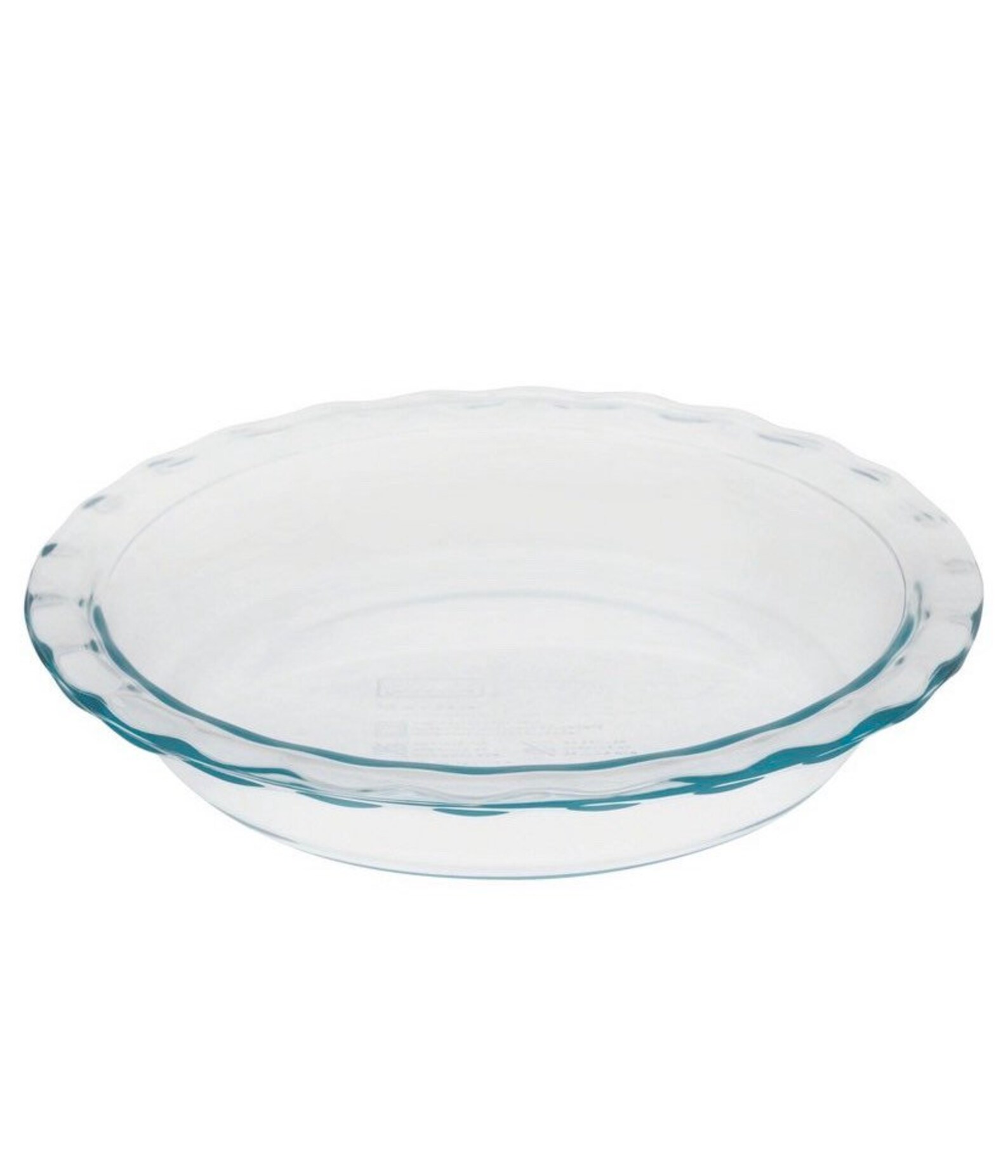 9.5 Inch Etched Glass Pie Dish Pie Dish Pyrex Dish Pie Etsy