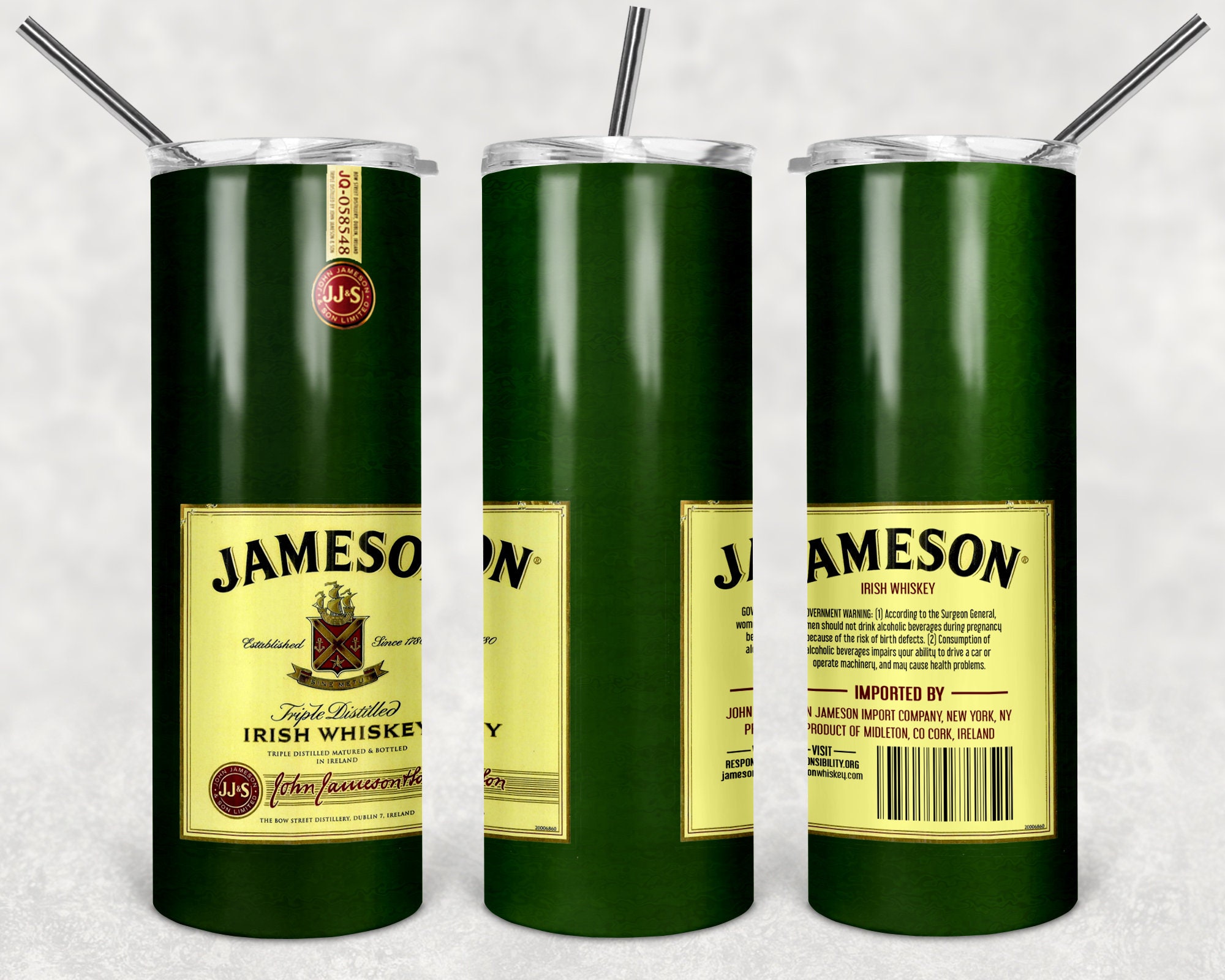 Jameson Irish Whiskey 20 oz. Stainless Steel Tumbler Etsy