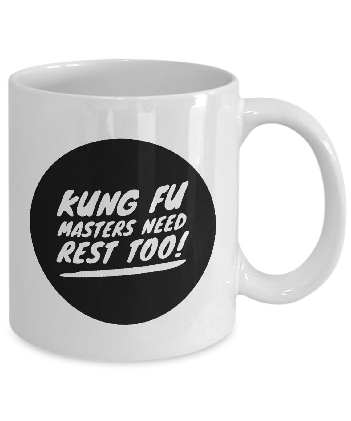 Funny Kung Fu Mug Kung Fu Masters Need Rest Too Gift Mug | Etsy