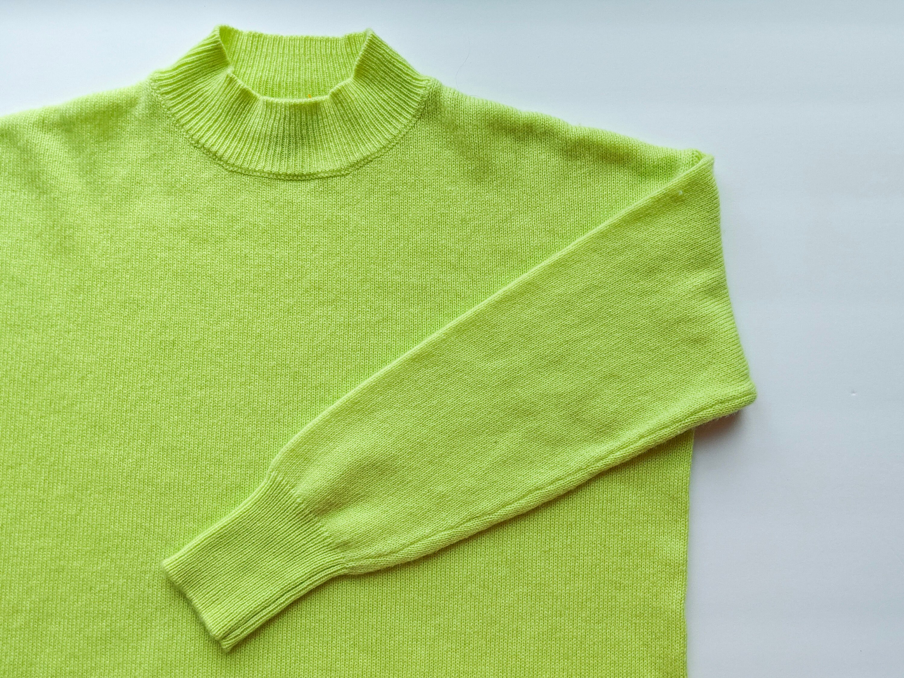 Apple Green Turtleneck Sweater 