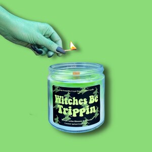 Witches Be Trippin - 11oz Marbled Candle