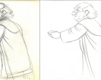 Dalben-2 Original Production Disney Drawings from the Black Cauldron (1985)